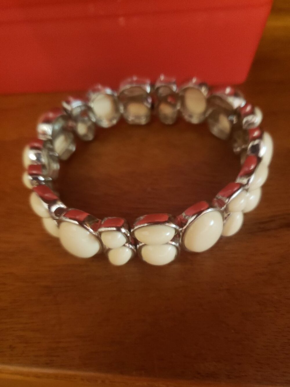 Classy Cream Faux Sone Bracelet.